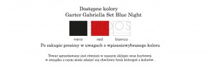 Garter set Gabriella Erotica Blue Night