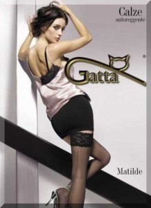 Pończochy Gatta Matilde ze szwem 20 den Lycra